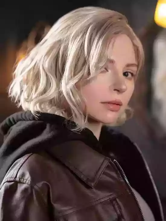 碍事梨体模COS《生化9》格蕾丝:金发碧眼绝美还原