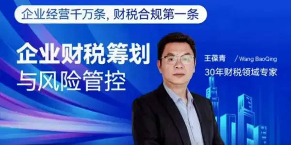 王葆青：企业财税筹划与风险管控