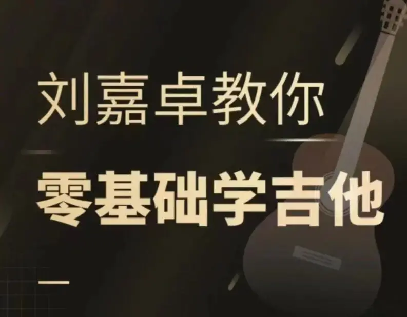 抖音刘嘉卓指弹吉他课程（基础技巧篇+进阶技巧篇+终极技巧篇）