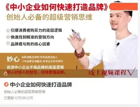 妙心中小企业如何快速打造品牌，创始人必备的超级营销思维