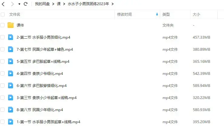 水水子悠长假日小男孩团练2023年教程