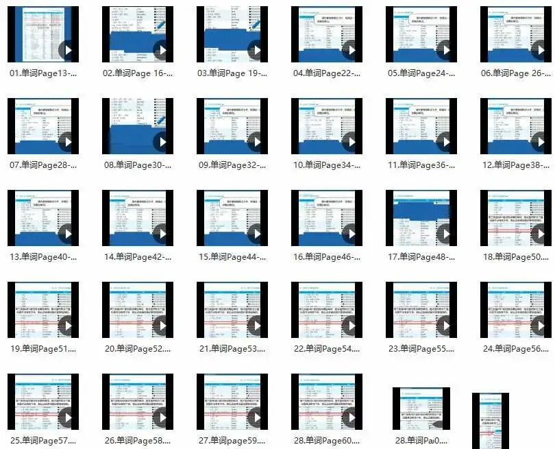 来川学习法 初中高考英语单词28天集训营