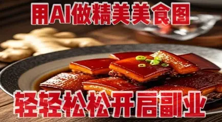 用AI做精美美食图，无需专业设备拍摄，轻轻松松开启副业