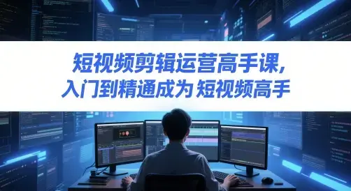 短视频剪辑运营高手课，入门到精通成为短视频高手