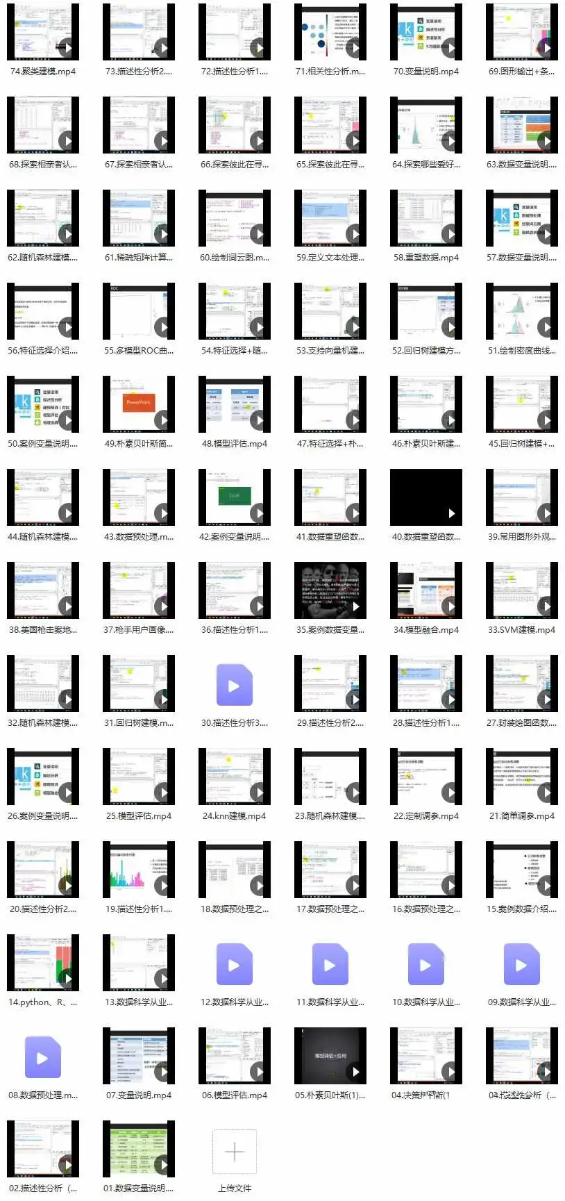 Kaggle十大案例精讲课程 语言汇编