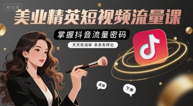 铭玥-美业精英短视频流量课，掌握抖音流量密码，天天有询单，条条有转化