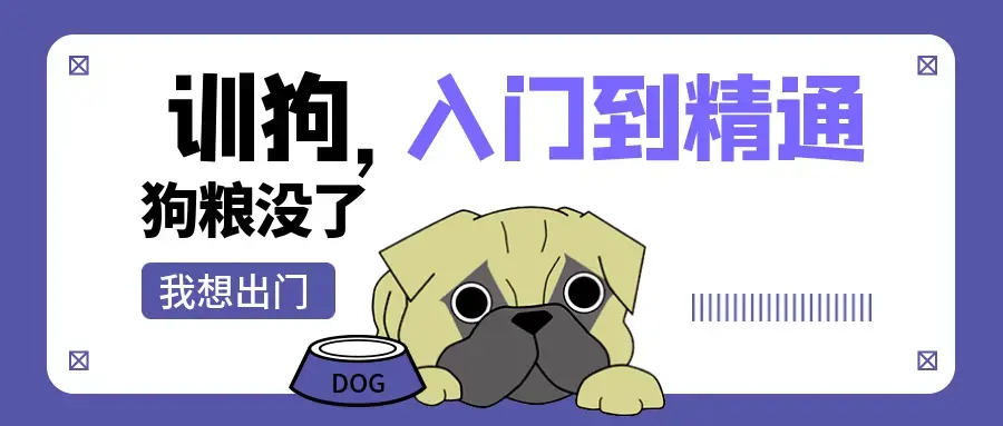 训狗初级中级高级 入门到精通视频课程