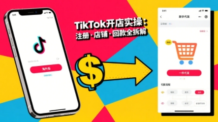 大熊跨境·TikTok从开店到投流的进阶课，从基础实操到高阶技巧一网打尽