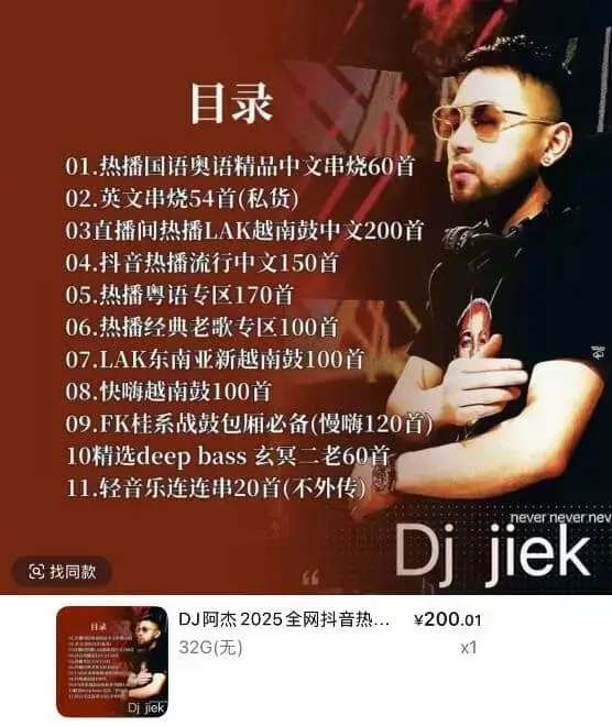 DJ阿杰2025全网抖音热播车载DJ精选音乐