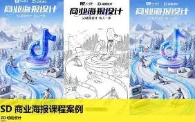 ZD动画设计SD商业海报课程案例 ai设计海报课程