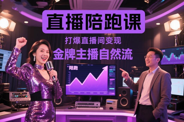姜姜的直播陪跑课，金牌主播自然流打爆直播间，复制高变现玩法