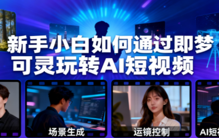 新手小白如何通过即梦可灵玩转AI短视频
