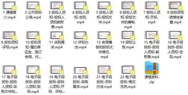 Z府采购招标文件实战拆解课程