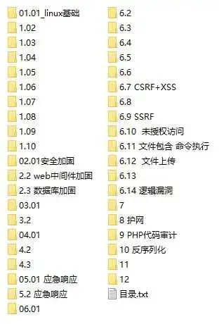 长亭科技安全培训课程41GB