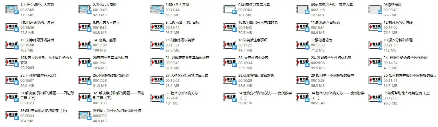 杨洋老师《21天性格优化》