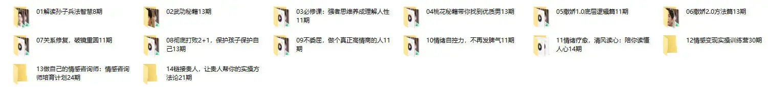 清风老师课程合集 恋爱情感秘籍