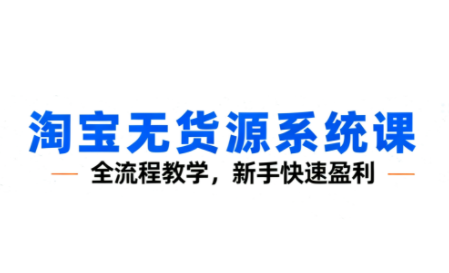 夜子游·淘宝无货源系统课