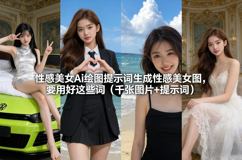 性感美女Ai绘图提示词生成性感美女图，要用好这些词（千张图片+提示词）-图片1